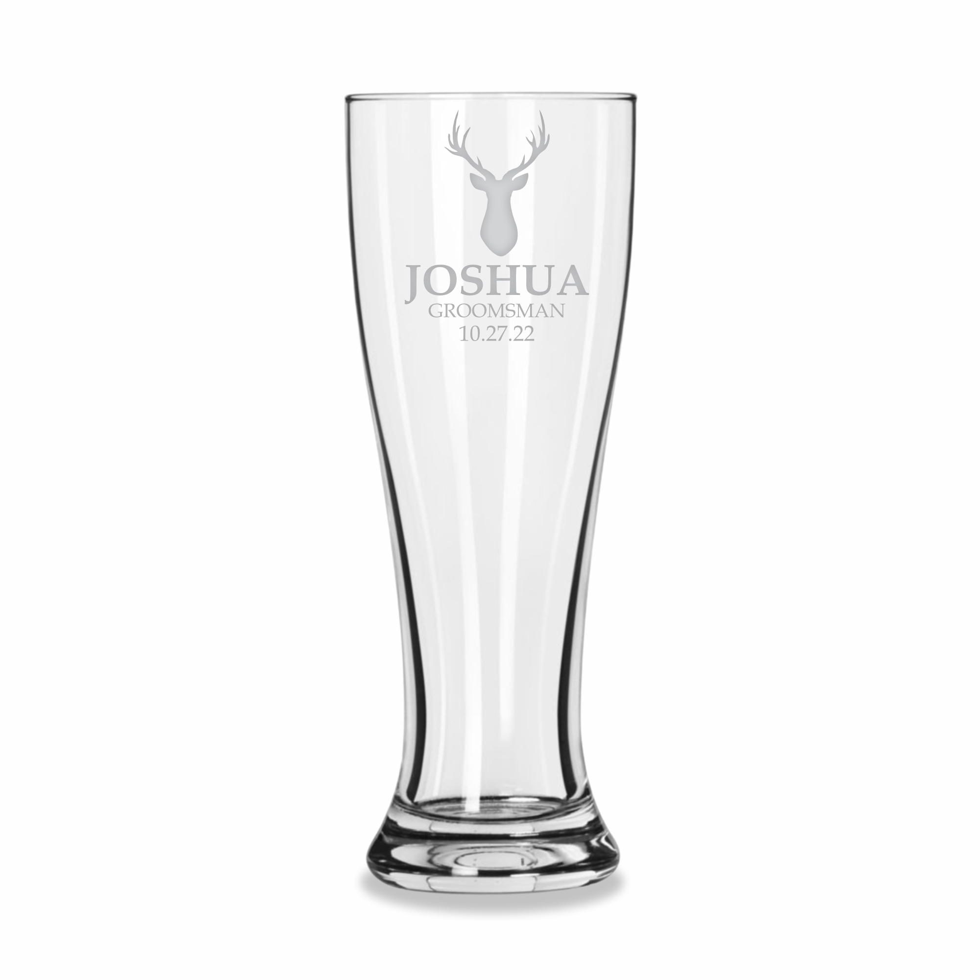 Buck | Personalized 16oz Pilsner Glass